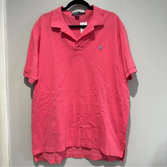 NEW Polo Ralph Lauren Sun Set Rose Short Sleeve PoloSize XL